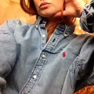 Ralph Lauren Denim Button Down Long Sleeve XL